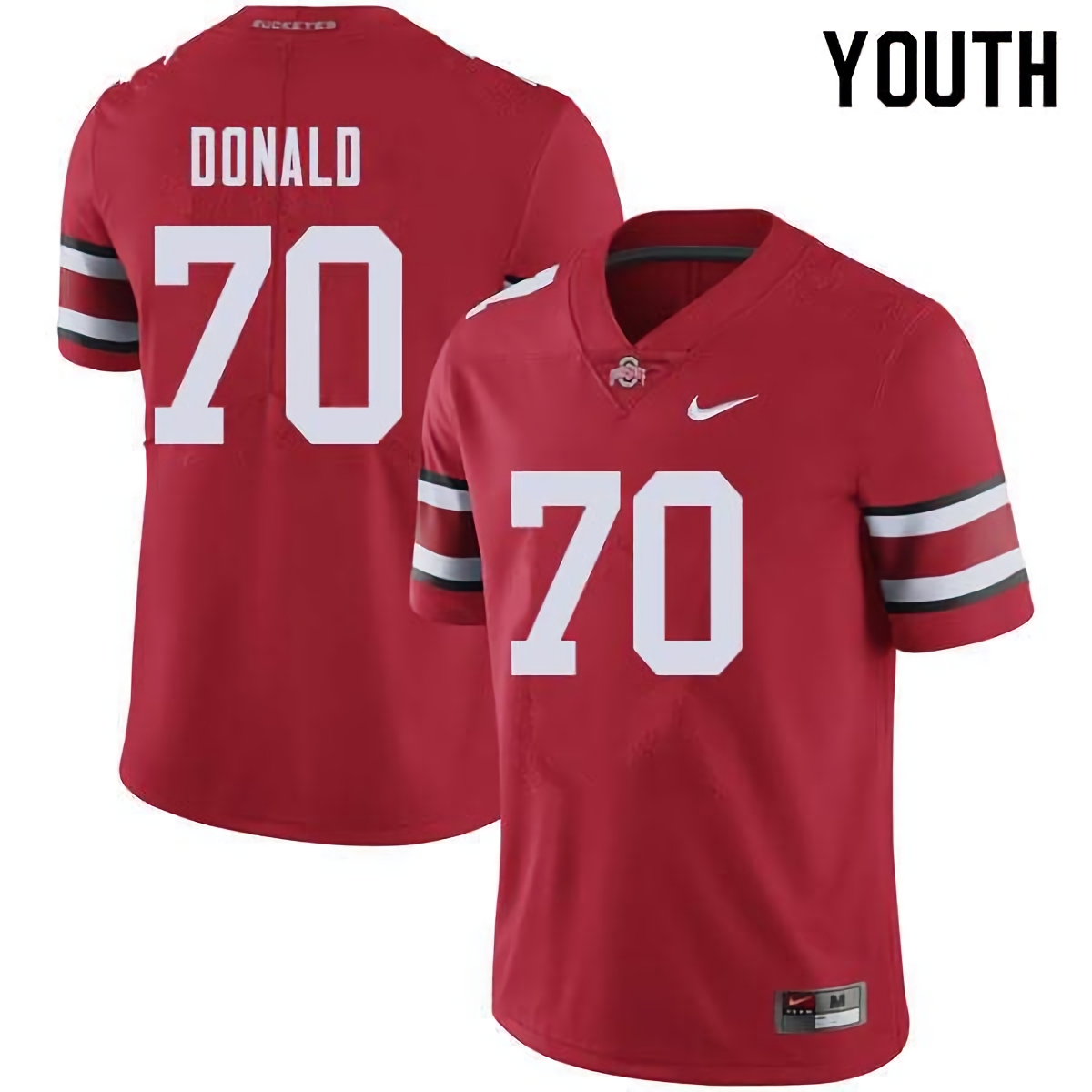 Noah Donald Ohio State Buckeyes Youth NCAA #70 Nike Red College Stitched Football Jersey LPI3356CS